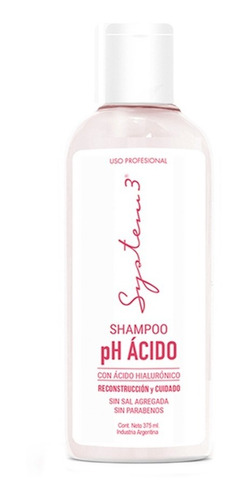 Shampoo Ph Acido Recontruccion Hialuronico System 3 375ml