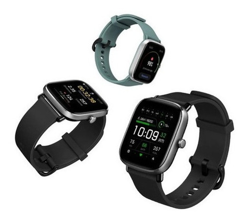 Smartwatch Amazfit Fashion GTS 2 Mini Sport 1.55" caja 1.55" de aleación de aluminio black, malla midnight black de silicona A2018