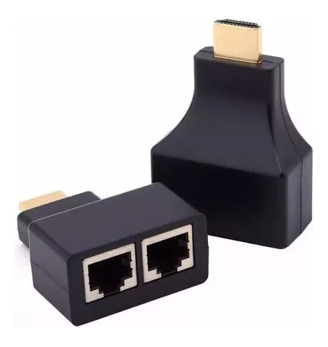 Extensor Alargue Hdmi Utp Rj45 Doble 30mts 1080p 4k Cat 5 6