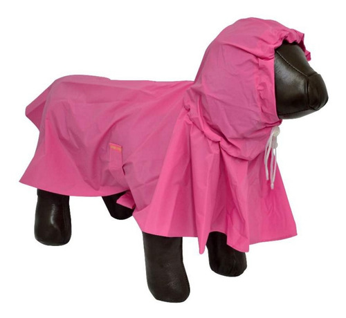 Capa De Chuva P Cães Cachorros Impermeável Tamanho M Azul