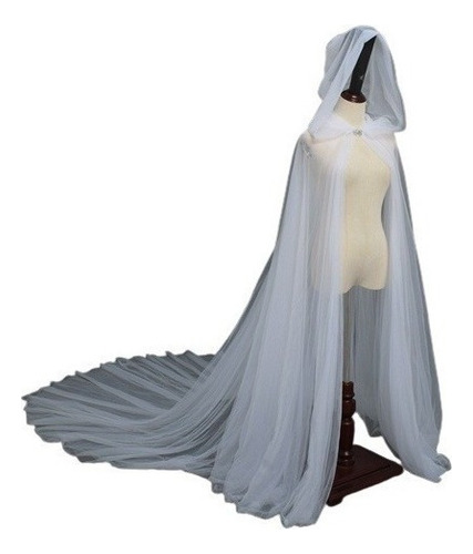 Vestidos De Halloween Capa De Tul Con Capucha De Vampiro B