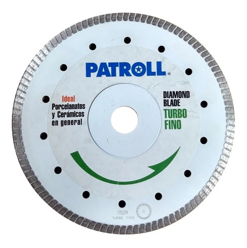 Disco Turbo Fino Patroll  Ptf 4.5 115mm Para  Porcelanato 