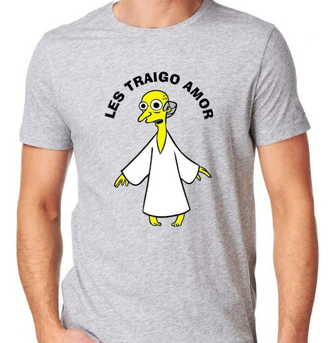 Remera Simpsons Les Traigo Paz 100% Algodón Calidad Premium