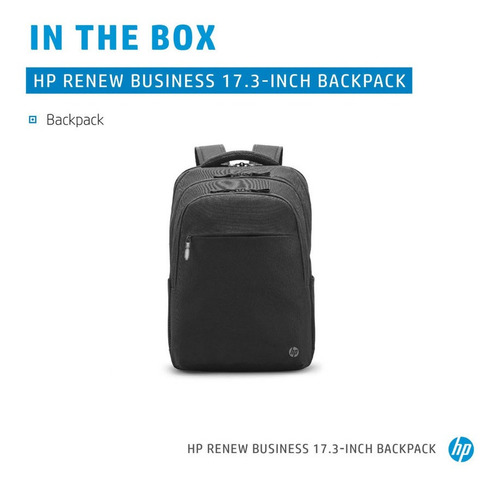 Mochila Hp Para Laptop 17.3 Renew Business Compartimentos