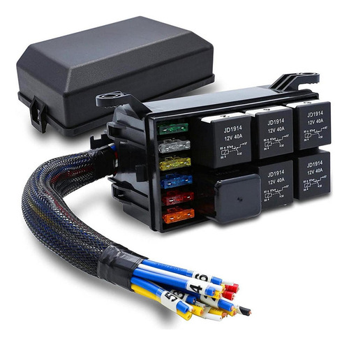 P Caja De Relés De Fusibles Bloque De Relés Universal De 12v