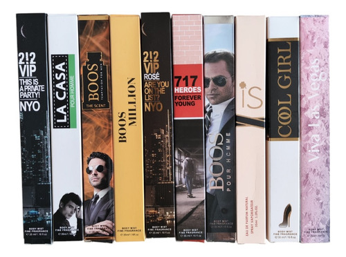 Lote 100 Perfumes Bolsillo Económico Mayoreo Surtido