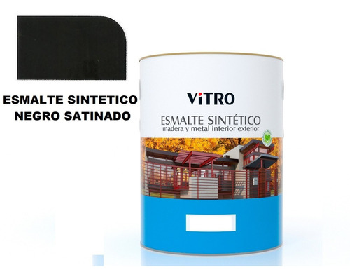 1/4lt Pintura Esmalte Sintético Satinado Semimate Vitro 