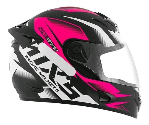 Capacete para moto integral Mixs Fokker Storm Fosco rosa L