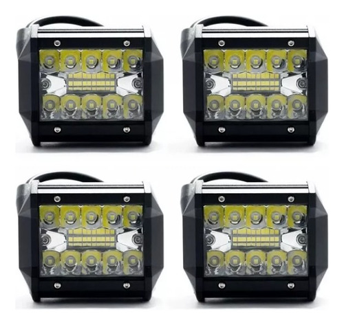 4u X Faro Led Auxiliar 60w 20 Led Spot Flood 12v/24v