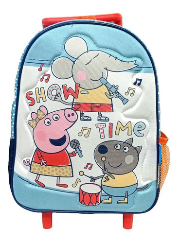 Mochila Peppa Pig Con Carrito Para Jardin 12 Pulgadas