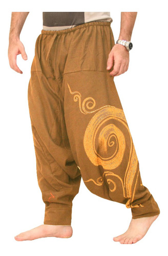 Pantalón Casual Harém Hippie C Para Hombre