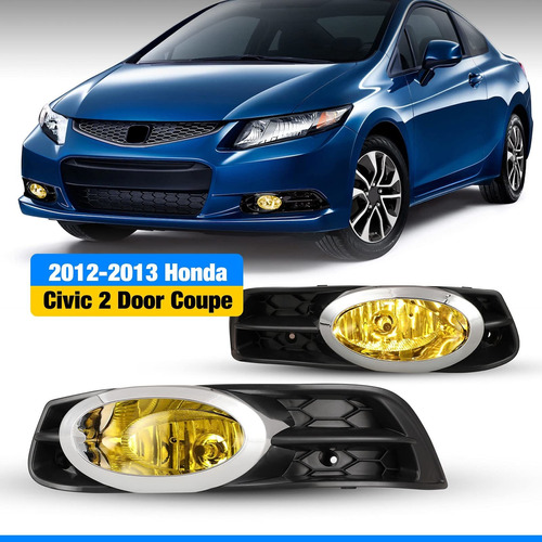 Se Adapta A 2012 2013 Honda Civic Coupe Conducción Luces Ant