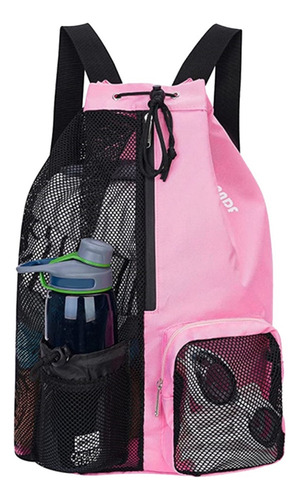 Bolsa De Natación Con Cordón De Malla, Mochila De Playa.