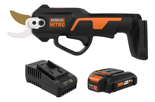 Worx Tijera De Podar Worx Nitro 20v Wg330 - (bateria Y Carga