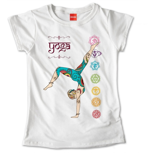 Blusa Dama Yoga Namaste Flor De Loto Colores Playera #747