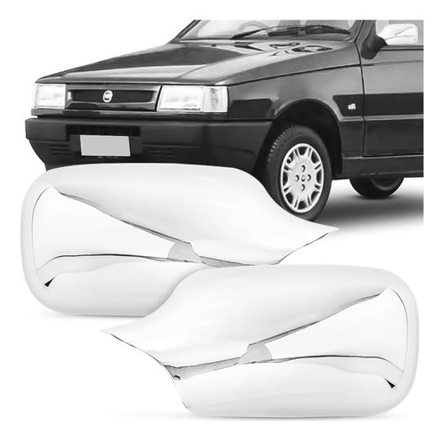 Pack X 2 Cubre Espejos Cromados Fiat Uno Fire 06-07-08-09-10