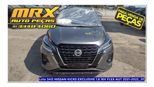 Sucata Nissan Kicks Exclusive 1.6 16v Flex Aut 2022 Pecas