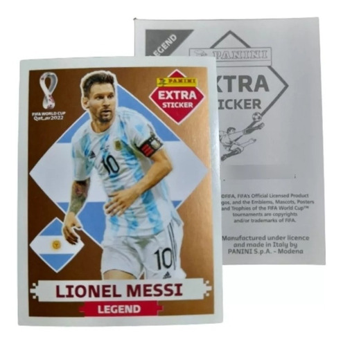 Extra Sticker Bronce Lionel Messi Mundial Qatar 2022 Panini