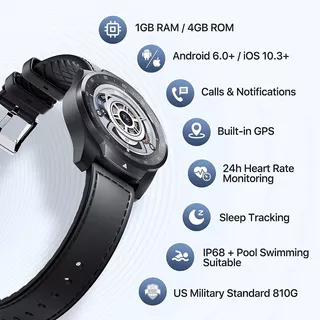 Ticwatch Reloj Inteligente Pro S Con Memoria Ram De 1 Gb, 2