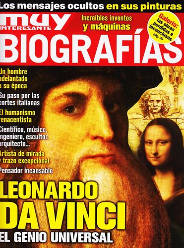 Revista Muy Interesante Biografías Leonardo Da Vinci  
