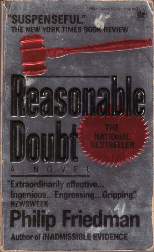 Reasonable Doubt - Philip Friedman ( Muy Buen Estado )