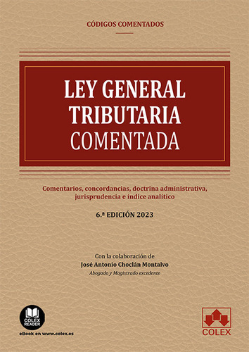 Libro Ley General Tributaria Comentada 2023 - Choclan Mon...
