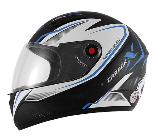 Capacete Moto Mixs Fokker Carbon X 2019 Azul Brilhante 62