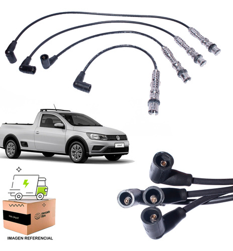 Juego Cables Bujias Para Volkswagen Saveiro 1.6 2014 2018