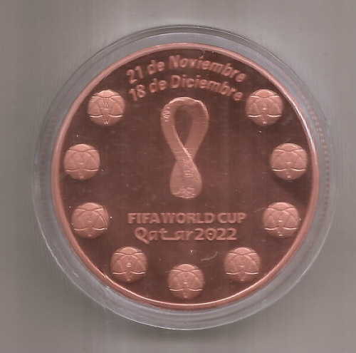 Medalla De Cobre 999 Messi Copa Del Mundo Qatar 30 Grs