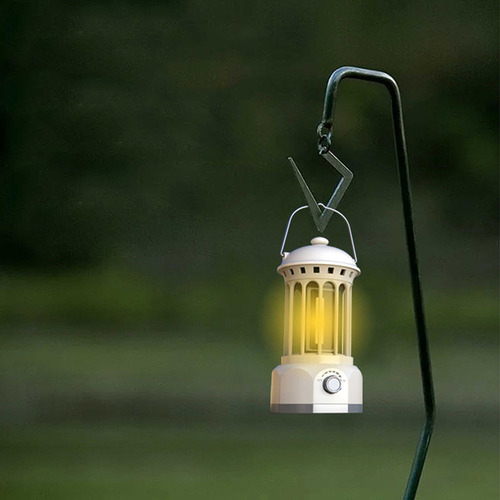 Lámpara De Césped Retro Impermeable Cob Emergency Light Con