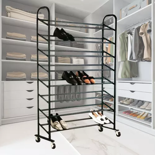 Sapateira Vertical Organizador De Sapato 40 Pares C/ Rodízio