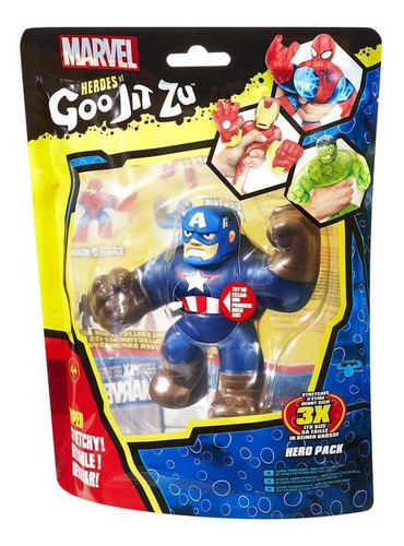 Imagen 4 de 5 de Figura Goojitzu Marvel Capitan America Plástico Bandai