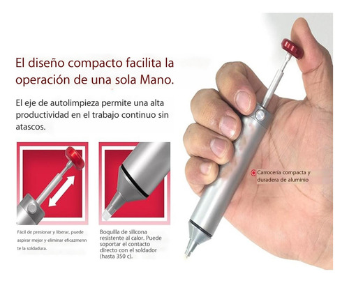 Bomba Vacío Desoldadora Ventosa Soldadura Aleación Aluminio