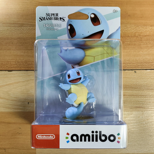 Figura Squirtle de Super Smash Bros de la colección Amiibo de Nintendo