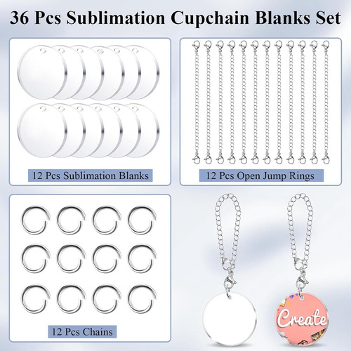 Accesorios De Sublimación H036 Piezas Para Abalorios Con Nom