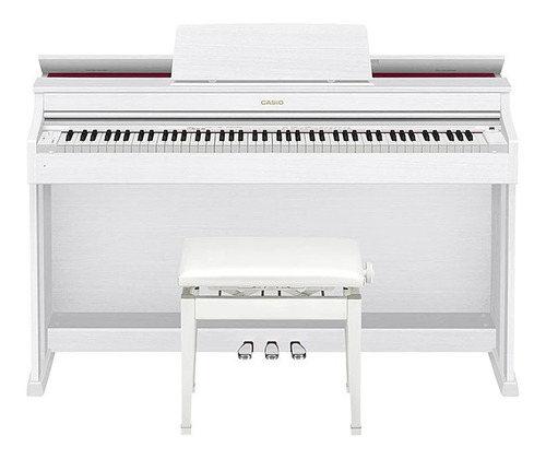 Piano Digital Casio Celviano Ap470 Wh Branco Ap 470 C/ Banco