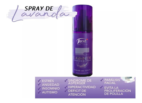 Spray De Lavanda De 100 Ml. Swiss Just