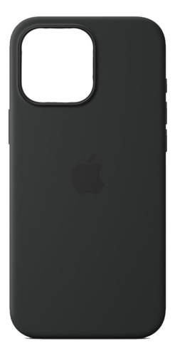 Funda Silicona Iphone 15 Pro Max Negro Lisa