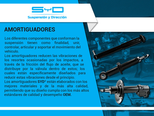 Amortiguador Hid Tras Izq/der Syd P/peugeot 206 99 A 08