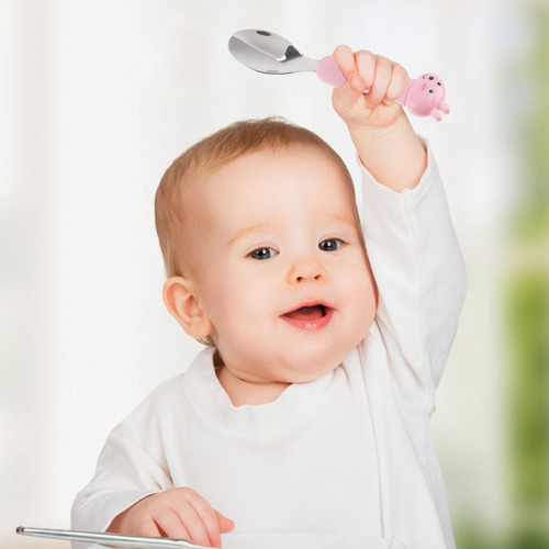 1 Juego De Mesa Infantil De Acero Inoxidable Con Forma De Cu