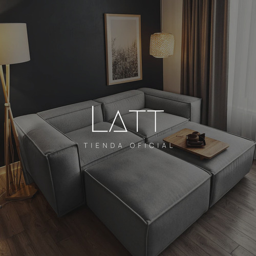 Sala Esquinera Moderna Latt Sillón Modular Lino Soft Minimal
