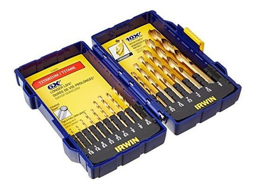 Irwin Industrial Tools 3018009 Tin Turbomax Set Pro Broca, 1