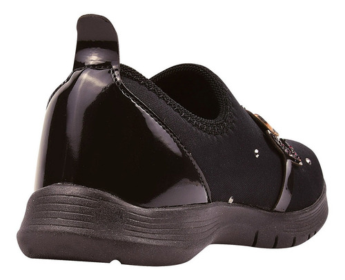 Imagem 4 de 5 de Tênis Jogging Calce Fácil Infantil Menina Bordado Love