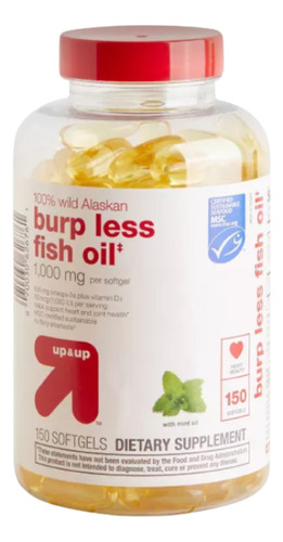 Burp Les Fish Oil+d3 150 Softgels 