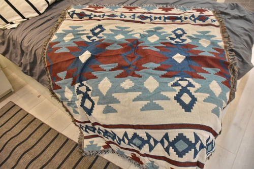 Bohemia Tribal Étnica Geométrica Manta, Hogar Sofá Tapiz