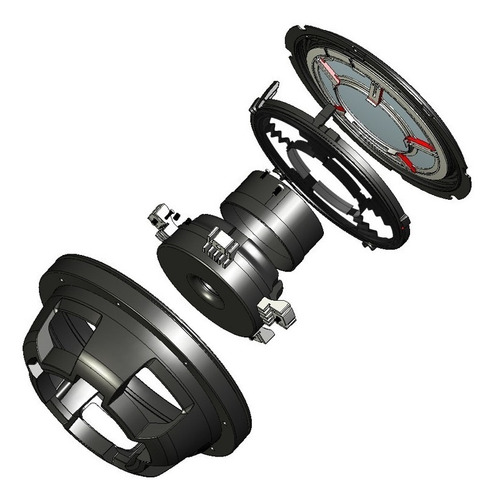 Subwoofer Alpine Swr-t12 Tipo Plano - Chato - 600w Rms