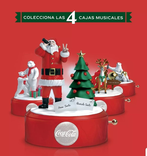 Cajas Musicales Coca Cola 2019 Nuevas. Colección De 4 C/envi