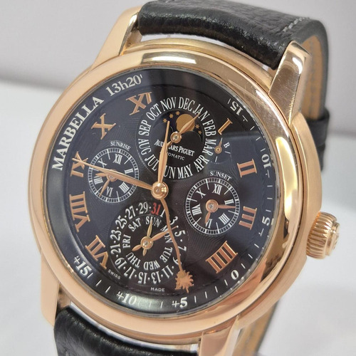 Audemars Piguet Jules Audemars Perpetual Calendar Preto Rosé Preto (Usado)