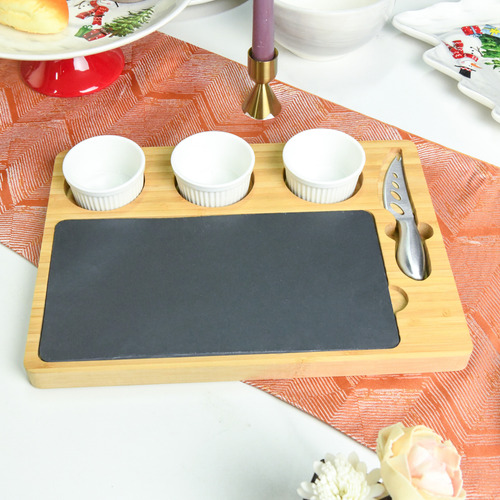 Tabla Zense Para Quesos Y Carnes Frías De Bambú