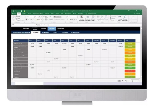 Plantilla Para Inventarios Y Ventas Con Graficos Automatica
